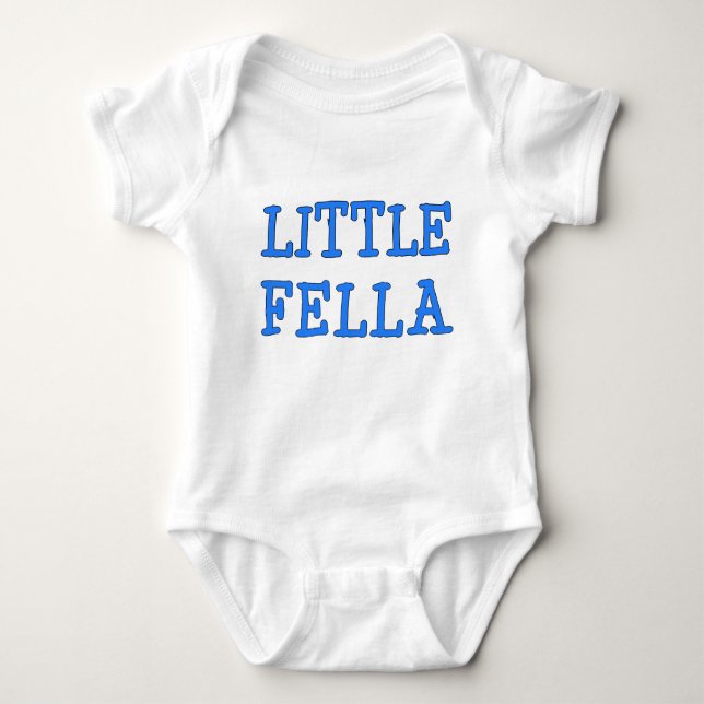 Matching Big Fella Little Fella Baby Bodysuit (Front)