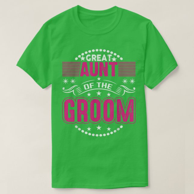 Matching Bridal Party Gifts for Family Aunt of the T-Shirt (Design Front)