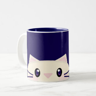 Matching Cartoon Cat Cozy Coffee Mug for Couples