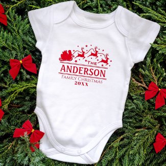 Matching Christmas Personalized Family Name