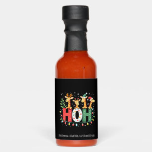Matching Christmas Santa Hat Ho Ho Ho Giraffe Anim Hot Sauces