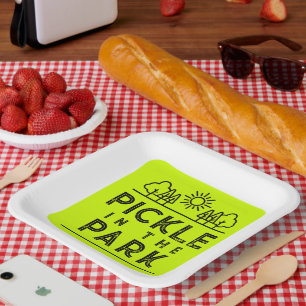 Matching Club Tournament Event Pickleball Fun Paper Plates