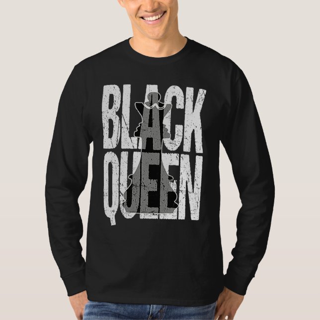 Matching Couple Black History Month Black Queen Ch T-Shirt (Front)
