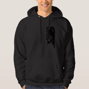 Matching Couple Love Albania Flag Costume Right Hoodie