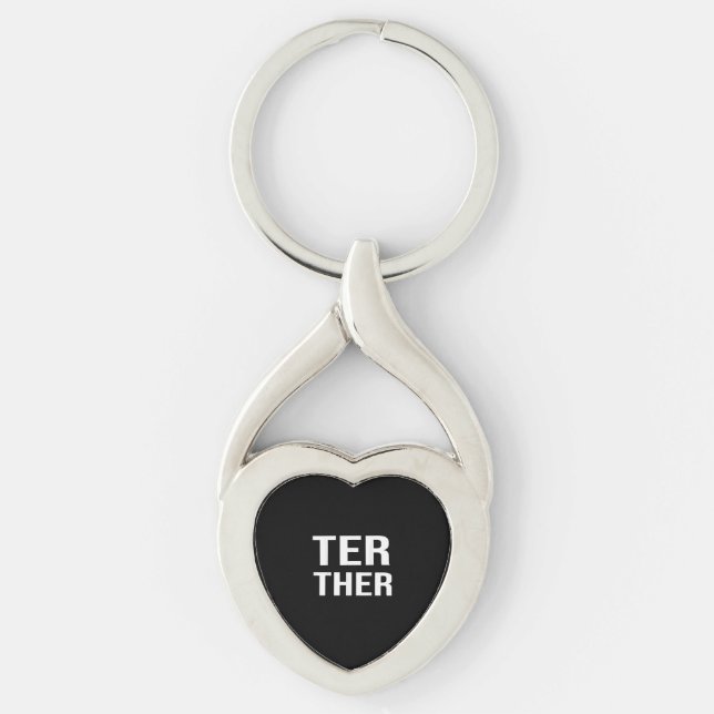 Matching Couples Better Together Second Part Clean Keychain (Front)