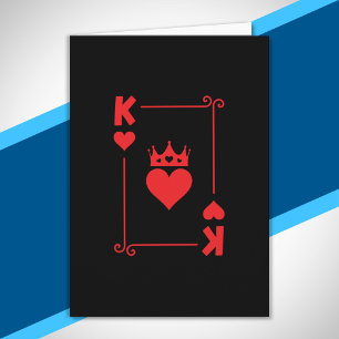 Matching Couples Halloween Costume King of Hearts Card