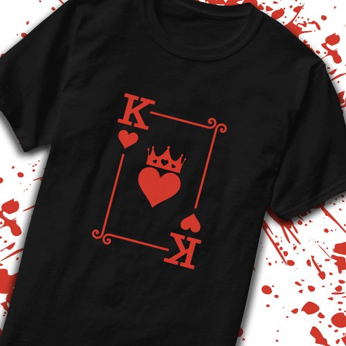 Matching Couples Halloween Costume King of Hearts T_Shirt