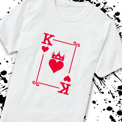 Matching Couples Halloween Costume King of Hearts T_Shirt