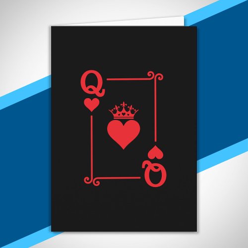 Matching Couples Halloween Costume Queen of Hearts Card