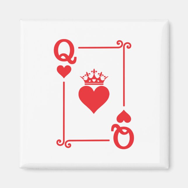 Matching Couples Halloween Costume Queen of Hearts Magnet (Front)
