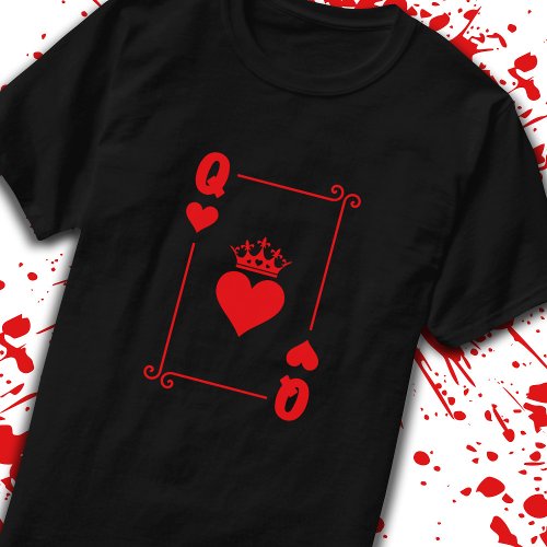 Matching Couples Halloween Costume Queen of Hearts T_Shirt