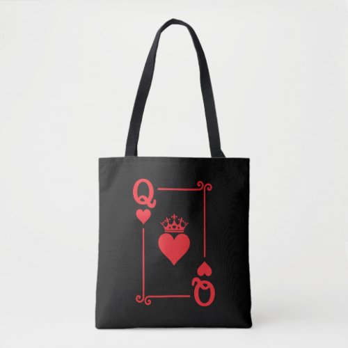 Matching Couples Halloween Costume Queen of Hearts Tote Bag