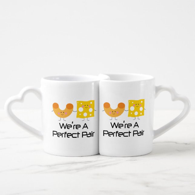 Matching Couples Mac And Cheese Mug Set (Front Nesting)