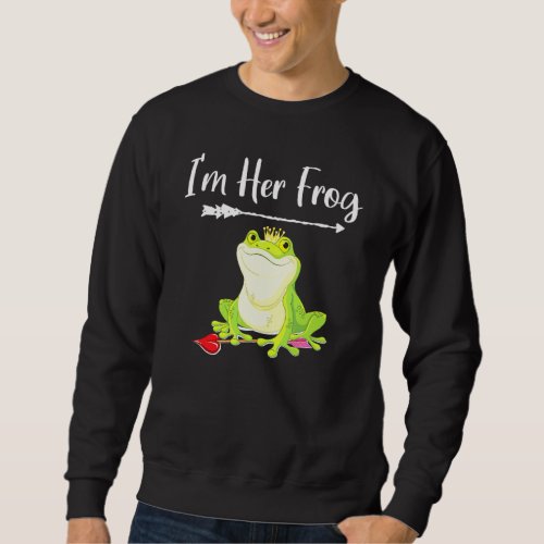 Matching Couples Princess Frog Anniversary Valenti Sweatshirt