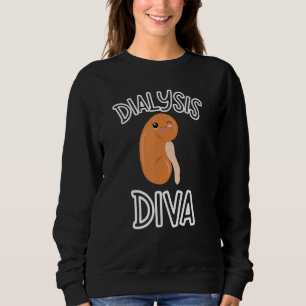 Matching Dialysis Diva Kidney Nurse Transplant Dia Sweatshirt