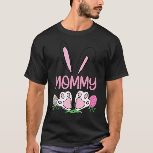 Matching Egg Hunter Cute Bunny Ears Easter Mommy W T_Shirt