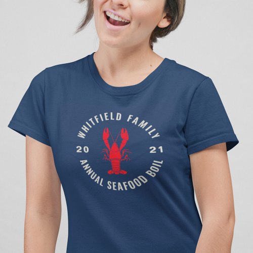 Matching Family 4th of July Seafood Boil Custom T_Shirt