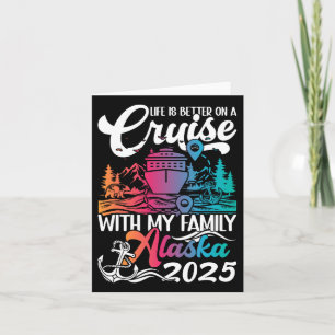 Matching Family Alaska Cruise Trip Family Vacay - Card