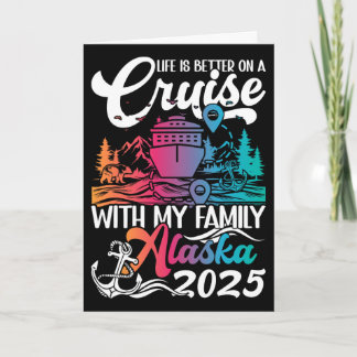 Matching Family Alaska Cruise Trip Family Vacay - Card