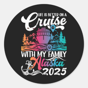 Matching Family Alaska Cruise Trip Family Vacay - Classic Round Sticker