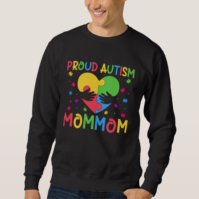 Matching Family Autism Awareness Month Proud Autis Sweatshirt (Front)
