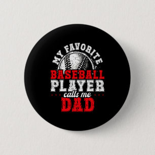Matching Family Baseball Gift Dad Team Photo Fathe Button