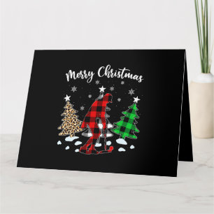Matching Family Buffalo Plaid Croquet Player Chris Card