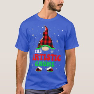 Matching Family Buffalo Plaid The Artistic Gnome C T-Shirt