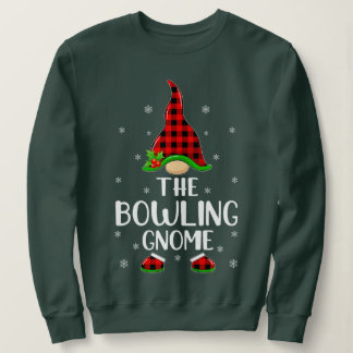Matching Family Buffalo Plaid The Bowling Gnome Ch Sweatshirt