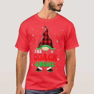 Matching Family Buffalo Plaid The Coach Gnome Chri T-Shirt