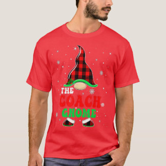 Matching Family Buffalo Plaid The Coach Gnome Chri T-Shirt