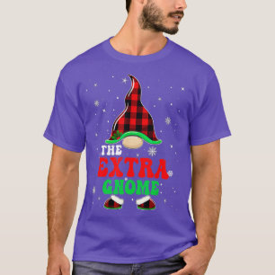 Matching Family Buffalo Plaid The Extra Gnome Chri T-Shirt