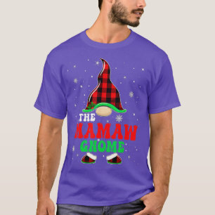 Matching Family Buffalo Plaid The Mamaw Gnome Chri T-Shirt