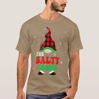 Matching Family Buffalo Plaid The Salty Gnome Chri T-Shirt