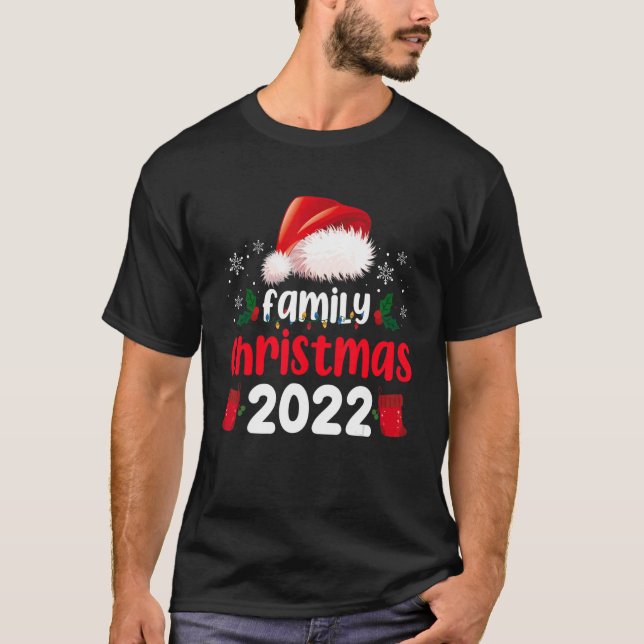 Matching Family Christmas 2022 Pajamas Team Santa  T-Shirt (Front)
