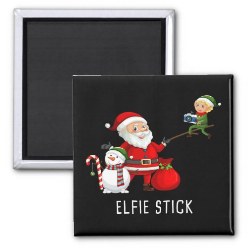 Matching Family Christmas 2022  Santa Elfie Stick Magnet