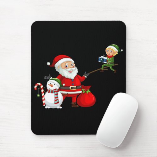 Matching Family Christmas 2022 â Santa Elfie Stick Mouse Pad