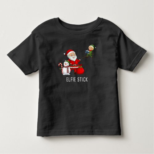 Matching Family Christmas 2022  Santa Elfie Stick Toddler T_shirt