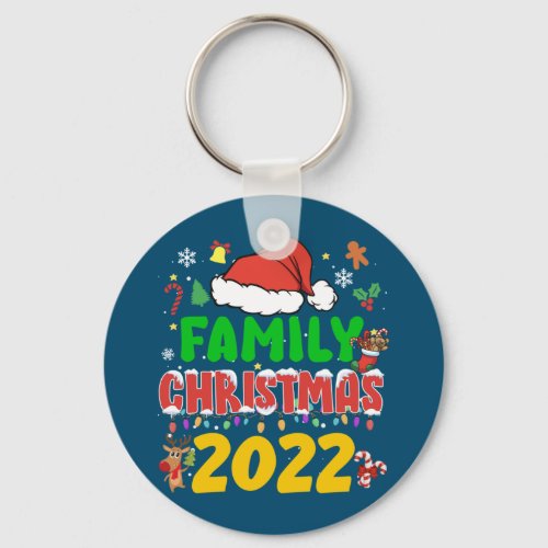 Matching Family Christmas 2022 Team Santa Elf Squa Keychain