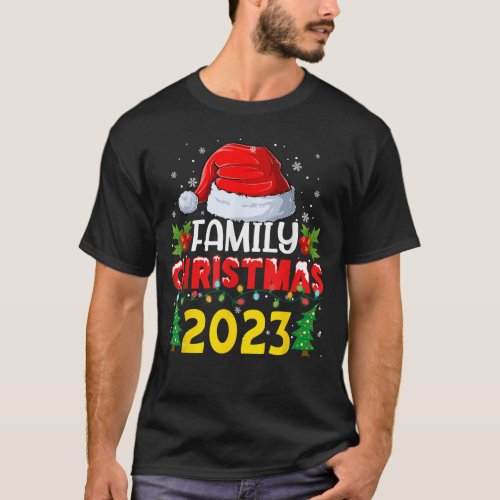 Matching Family Christmas 2023 Santa Elf Squad T_Shirt