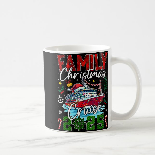 Matching Family Christmas Cruise 2025 Xmas Men Wom Coffee Mug (Right)