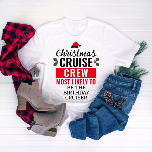 Matching Family Christmas Cruise Crew Trip Vacay T_Shirt