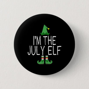 Matching Family Christmas In July Funny Button