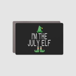 Matching Family Christmas In July Funny Car Magnet