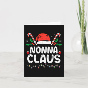 Matching Family Christmas Pajama Xmas Lights Nonna Card