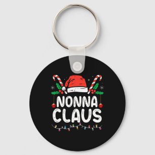 Matching Family Christmas Pajama Xmas Lights Nonna Keychain