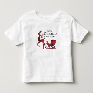Matching Family Christmas   Personalized Modern Toddler T-shirt