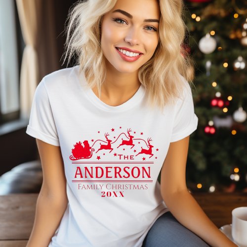 Matching Family Christmas Personalized T_Shirt