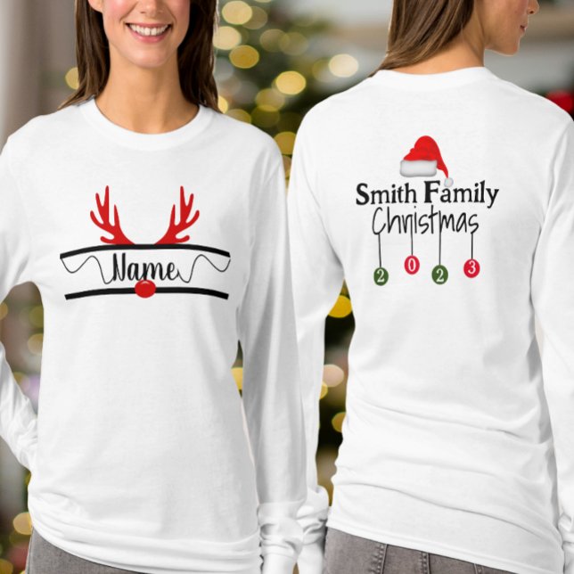 Matching Family Christmas Personalized T-Shirts (Creator Uploaded)