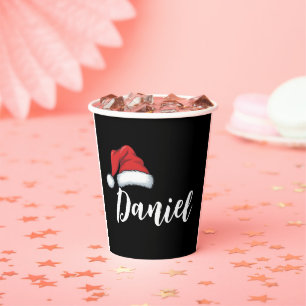 Matching Family Christmas Xmas Personalized Name Paper Cups